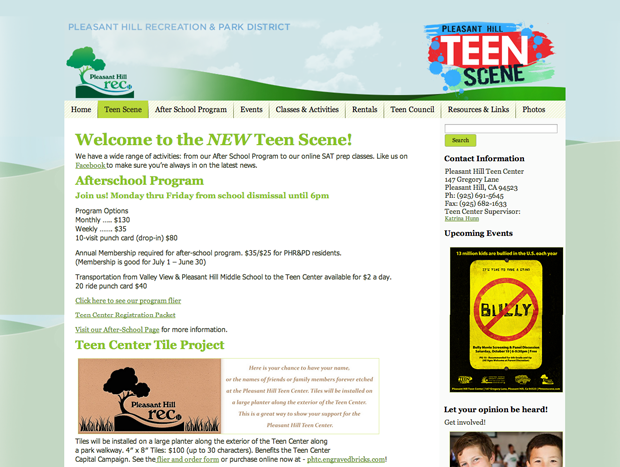 Teen Center Exit Information 92