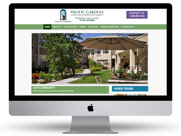 Pacific Gardens Santa Clara Ca Web Design Company San